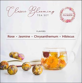 Blooming Tea | Flower Tea Set | Tea Party Favors | Unique Gifts | Small Gifts | Tea Sets for Adults