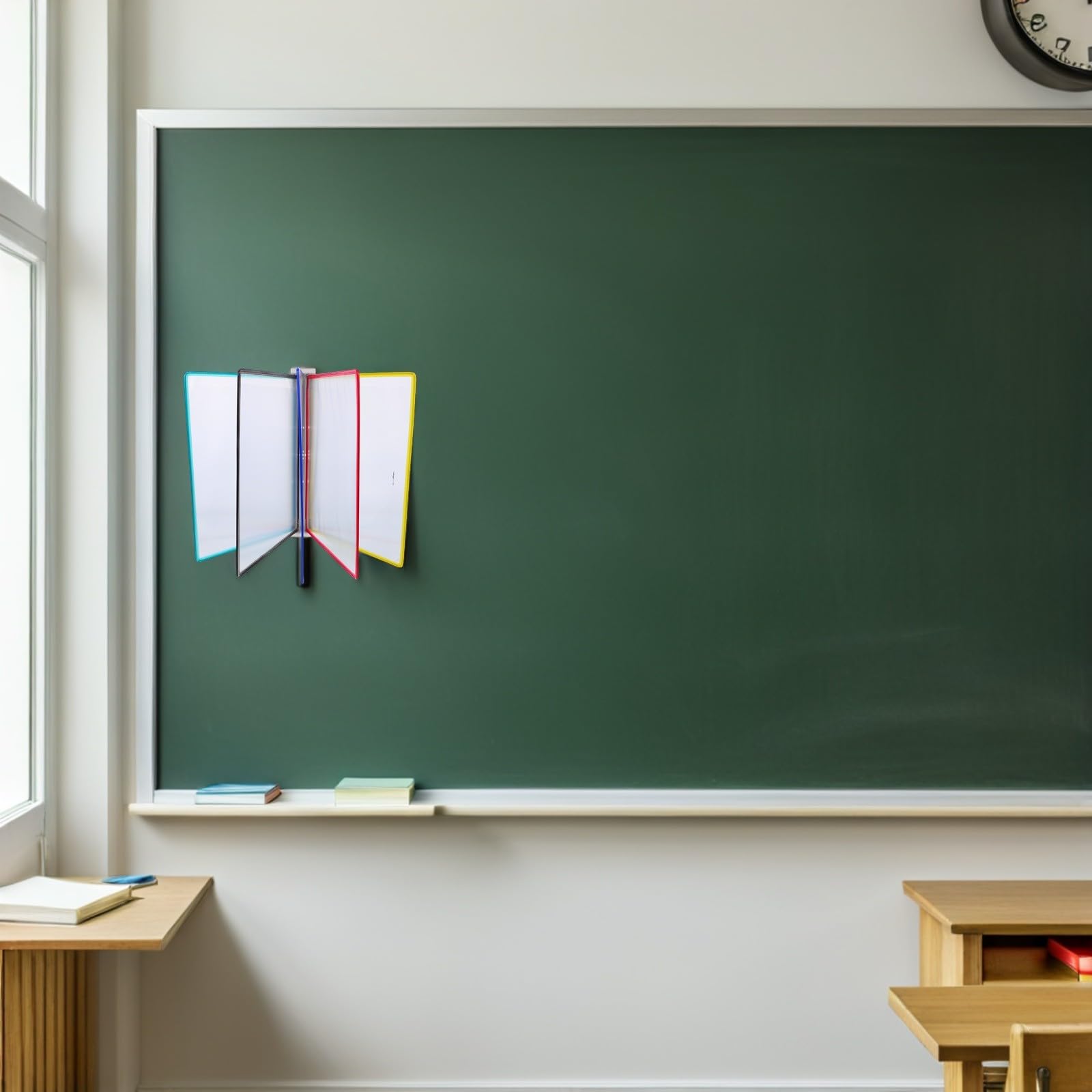 Alipis Hängender Wandhalter für A4 Dokumente mit 5 Seiten Stabiler Eisen und Pvc Aktenhalter zur Platzoptimierung Moderner Wandorganizer für Büro und Öffentliche Räume