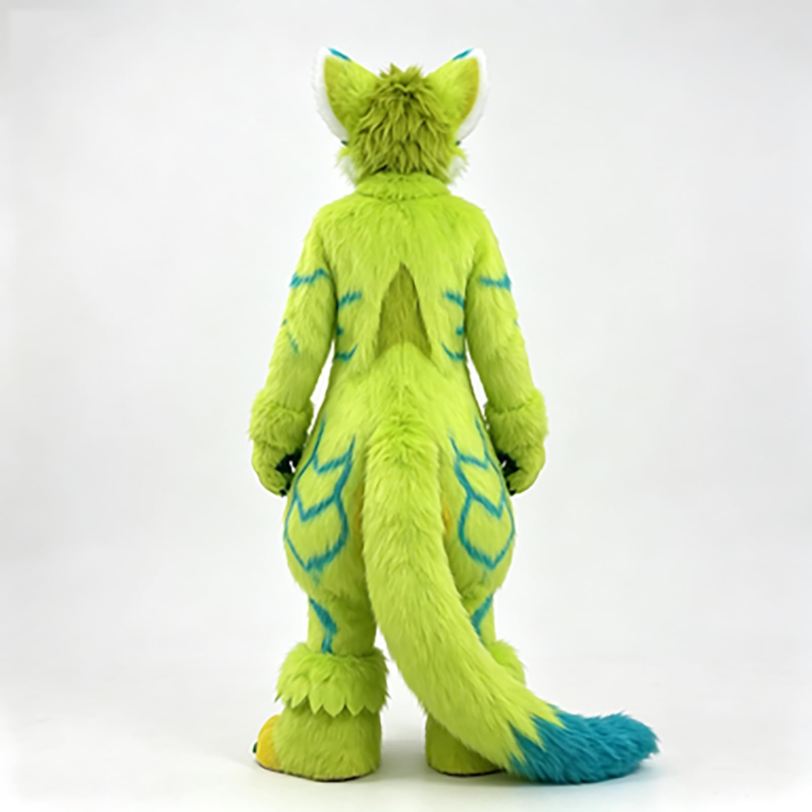 Green Dragon Fursuit Fullsuit, Costume Cosplay peloso
