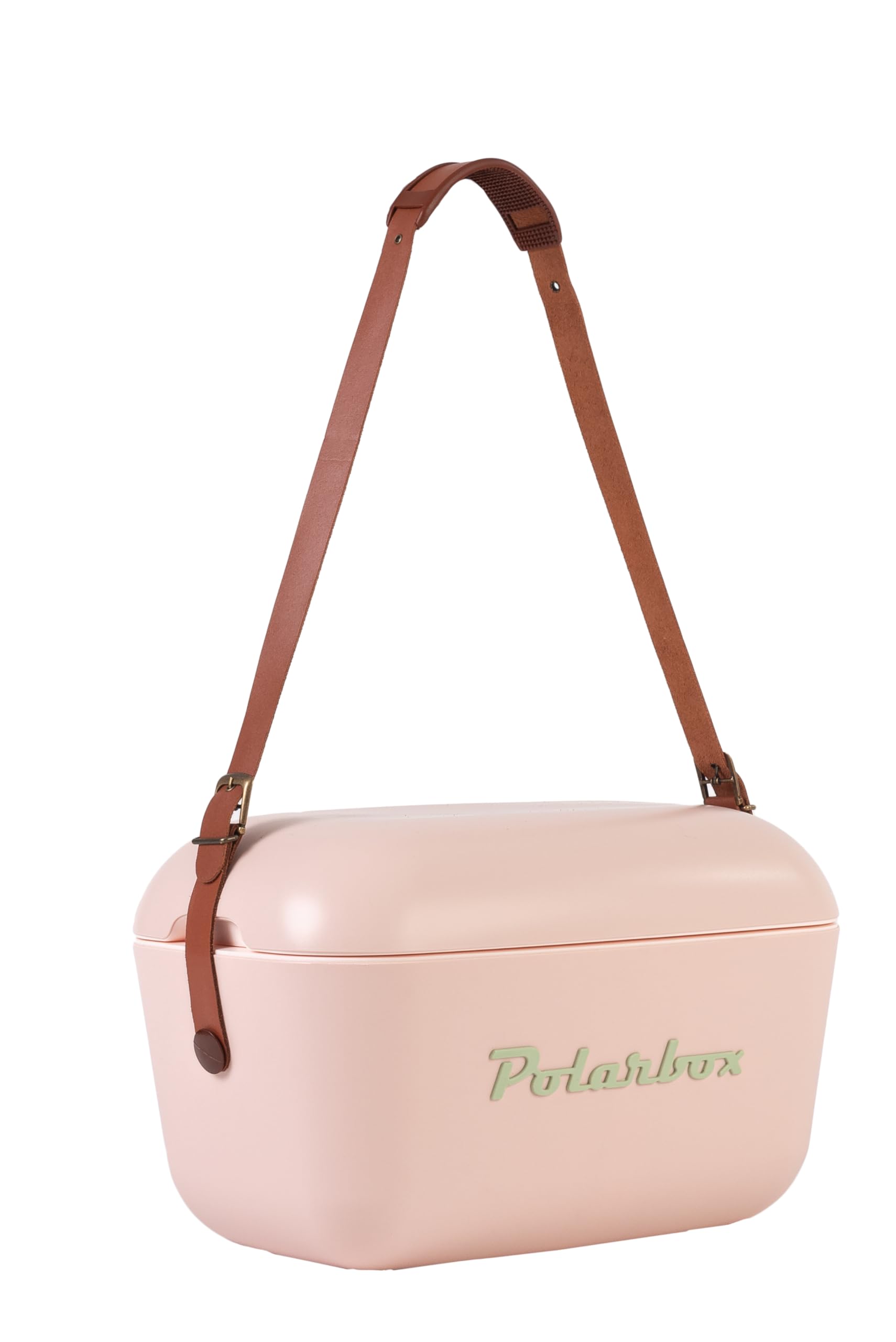 Glacière Polarbox 20L Vert Olive – Isotherme, Couvercle Convertible, Poignée En Cuir, Pour Plage Et Pique-nique