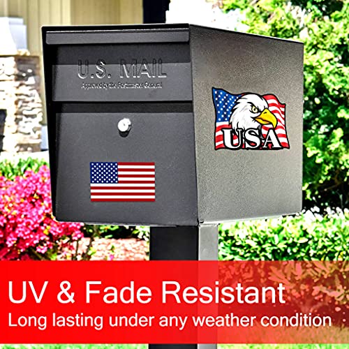 Yeapop 3 Pcs Of American Flag Stickers And Us Flag With Bald Eagle Decal, Suitable For Cars,Trucks, Motorcycles, Laptops And Travel Cases.patriotic Car Decals To Any Usa Patriot #TOP5