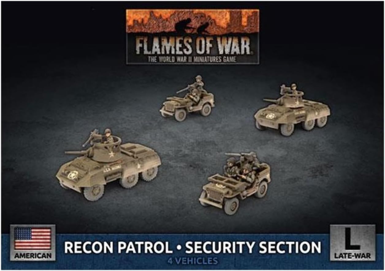 Flames of War: Late War: United States: M8 Recon Platoon / Security Section (UBX79)