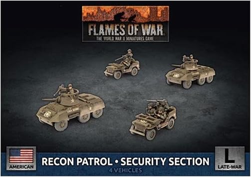Flames of War Late War United States M8 Recon Platoon / Security Section UBX79