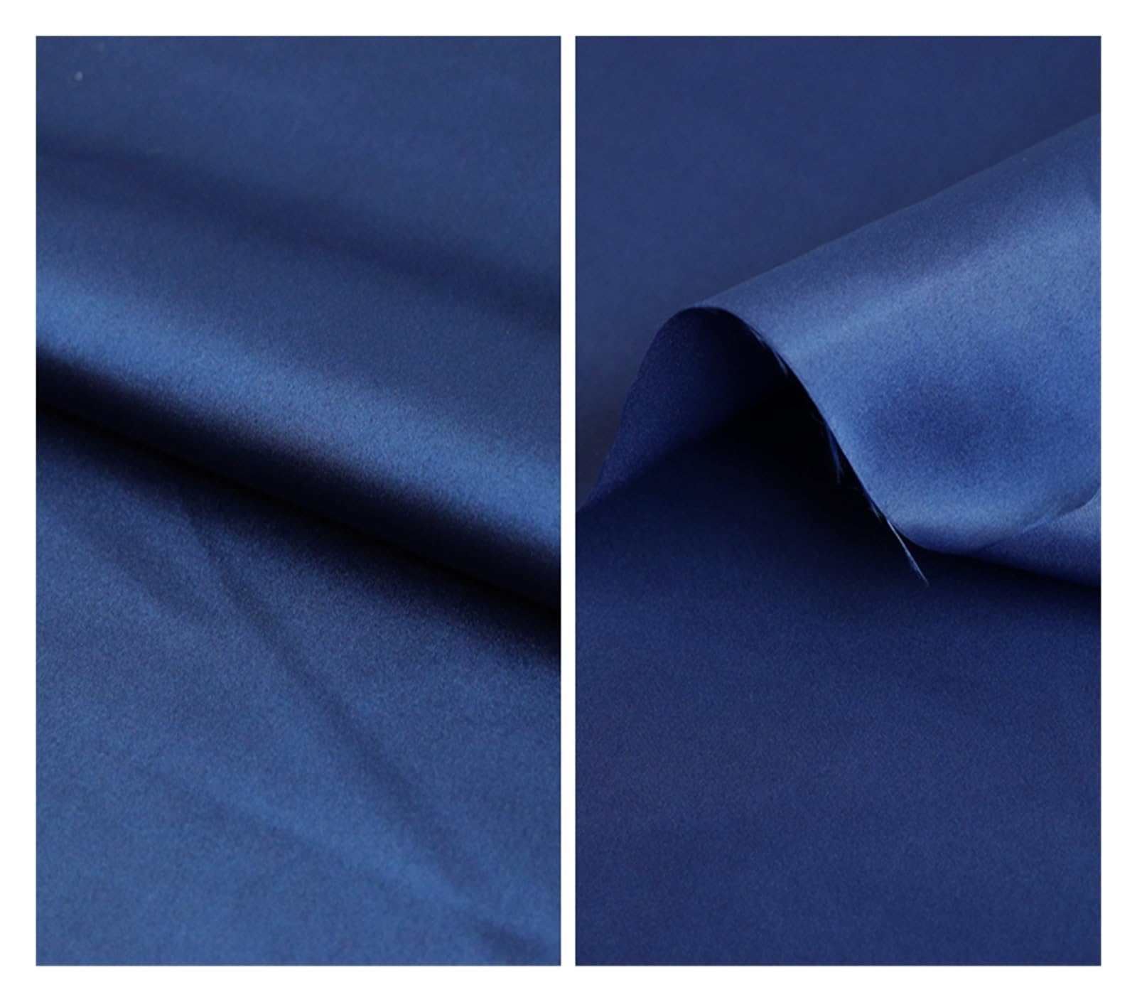 Tejido de satén sedoso líquido, Tela satinada sedosa for boda nupcial, satén mate de poliéster, multicolor, 1 yarda X 150cm(18 Blue Green)