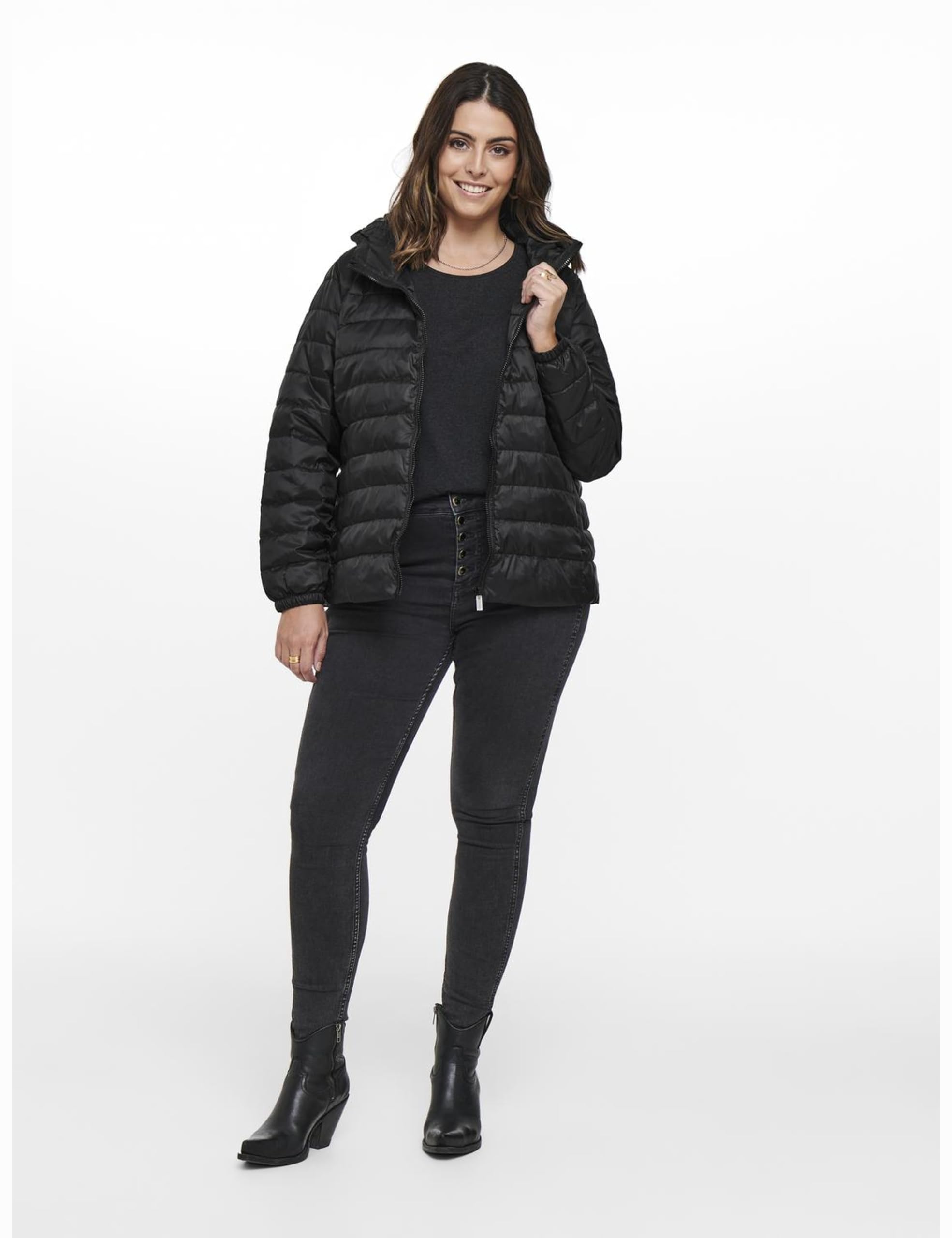 ONLY CARMAKOMA Cartahoe - Giacca Con Cappuccio Trapuntato, Otw Giacca trapuntata Donna