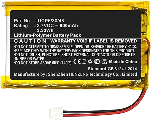 Miniatura 3 de Synergy Digital Batería para monitor de bebé, compatible con Babymoov Video Yoo-See Baby Monitor, (Li-Pol, 3.7V, 900mAh) Ultra alta capacidad,