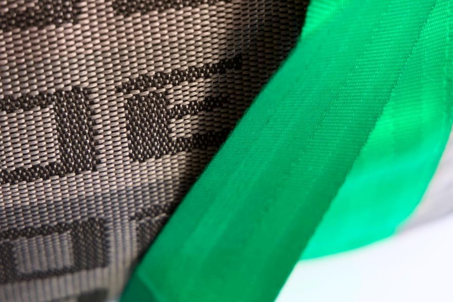 Miniatura 5 de Bride Racing Duffle Bolsa Gris Gradación Tela con Correas Verdes, Verde, Bolsa de lona