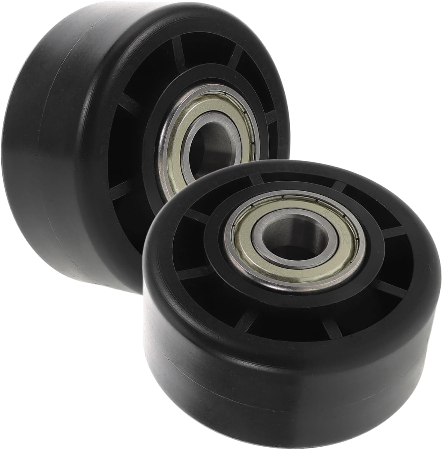 VICASKY 2Pcs Gym Roller Bearing Wheel for Fitness Equipment Durable Exercise Bike Wheel Easy Installation Compatible with All Flooring Versatile Gym Accessory for Home Workouts