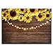 Funnytree 7X5FT Sunflower Wood Texture Backdrops for Photography Rustic Child Baby Shower Birthday Party Background Banner for Picture Photo Studio Photobooth Decoration