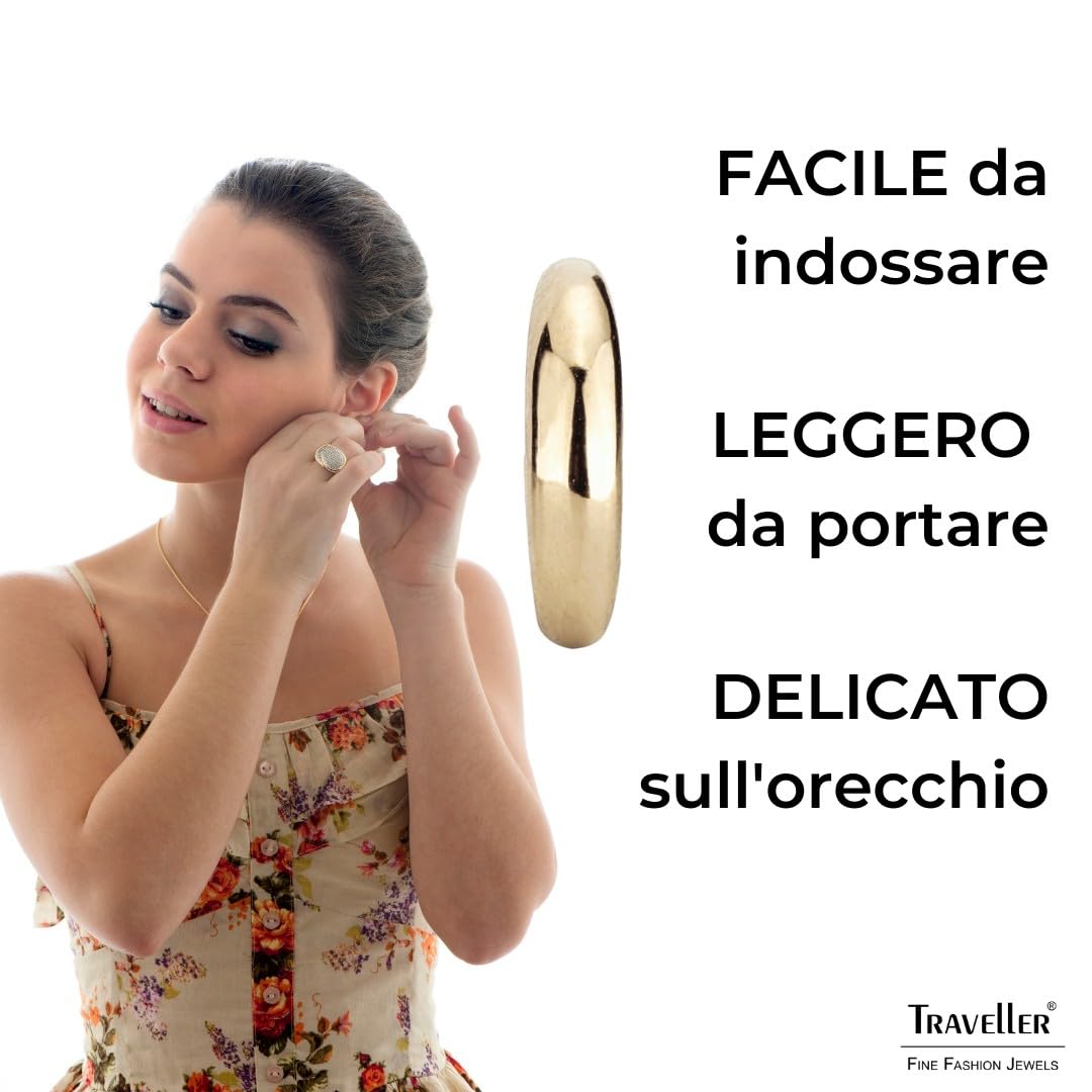 Traveller Orecchini a clip – da donna – Orecchini a cerchio