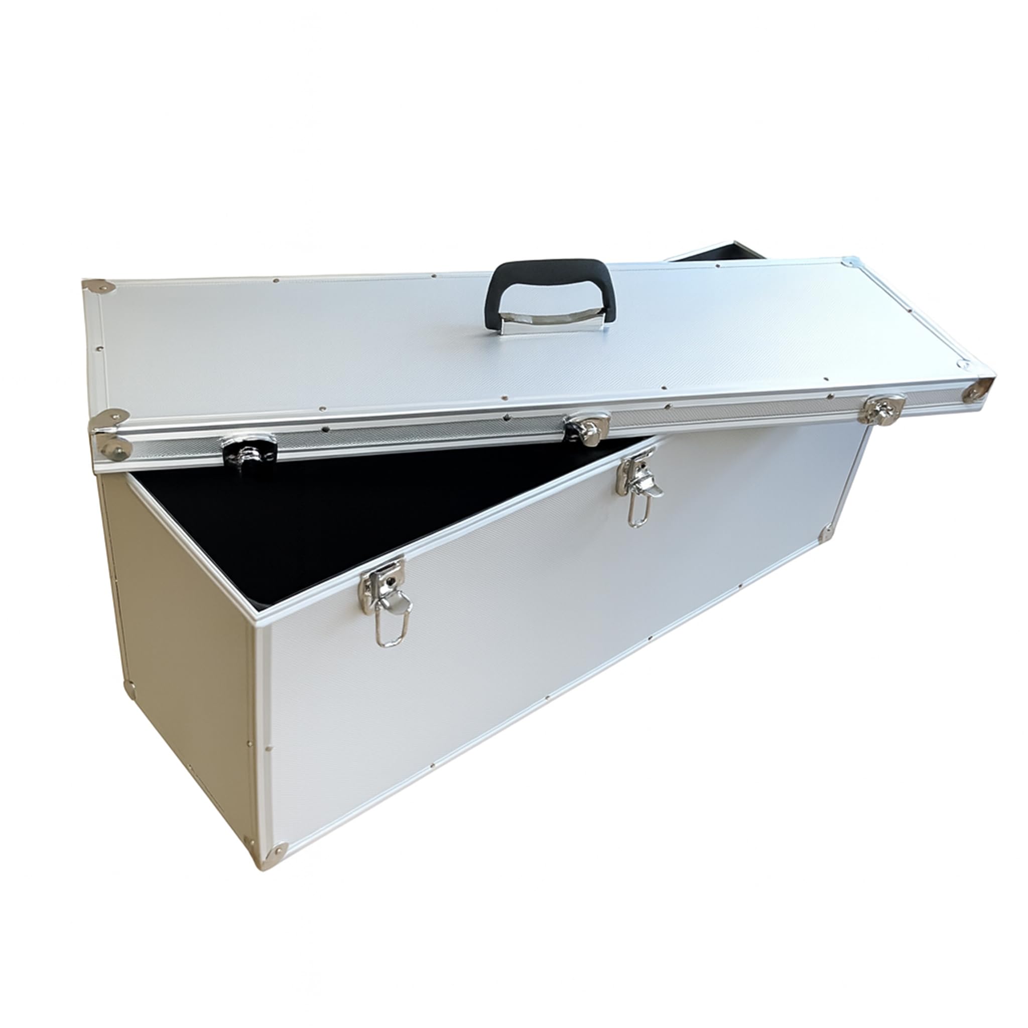 ECI Maleta (LBH) 80 x 25 x 35 cm plata tapa extraíble maletín de música caja de instrumentos de medición de pesca maletín de transporte