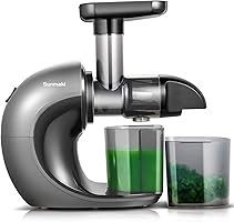 Slow Juicer,Sunamki Cold Press Juicer Machines with Quiet Motor & Reverse Function, Masticating Juicer Easy to...