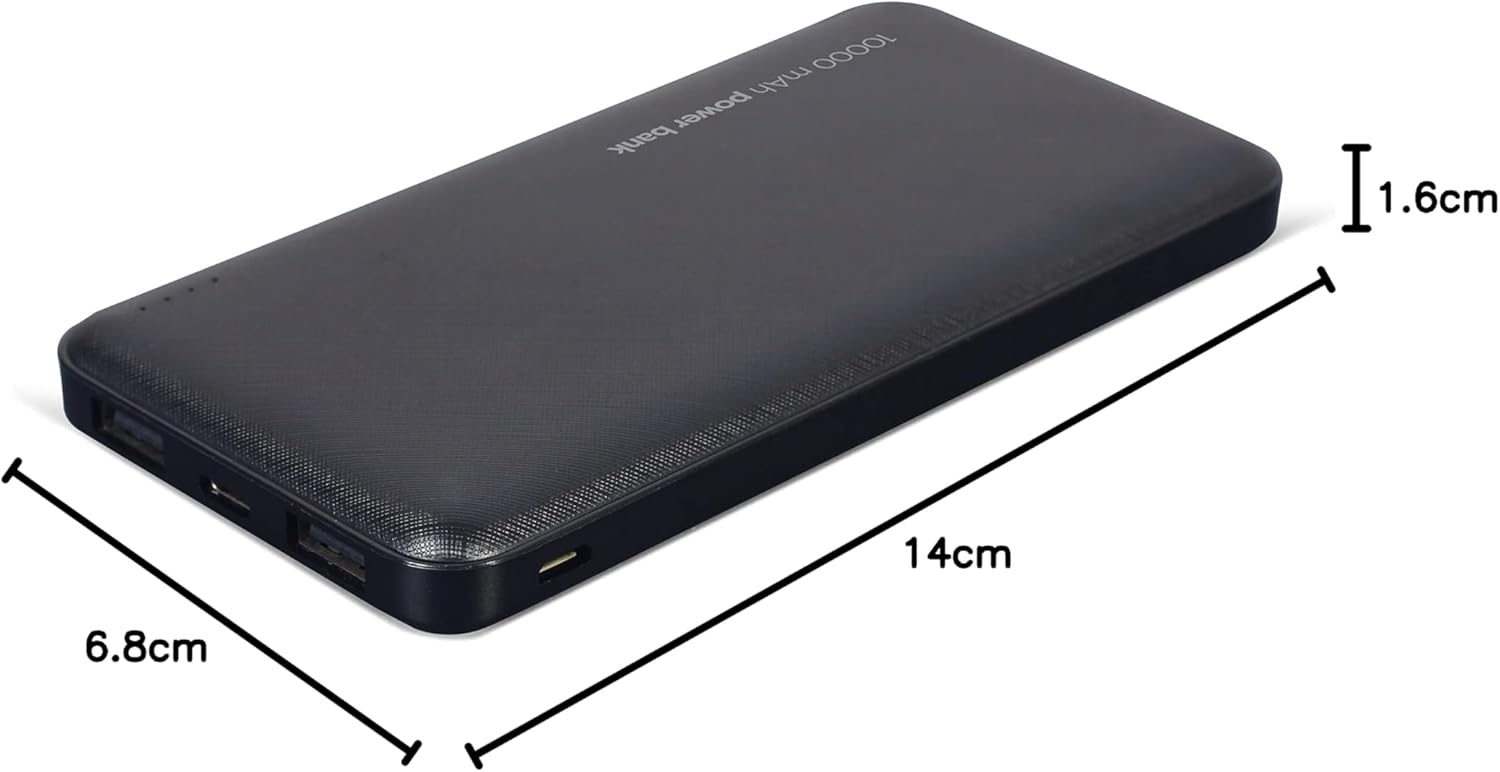 Gembird Powerbank with dimensions labeled