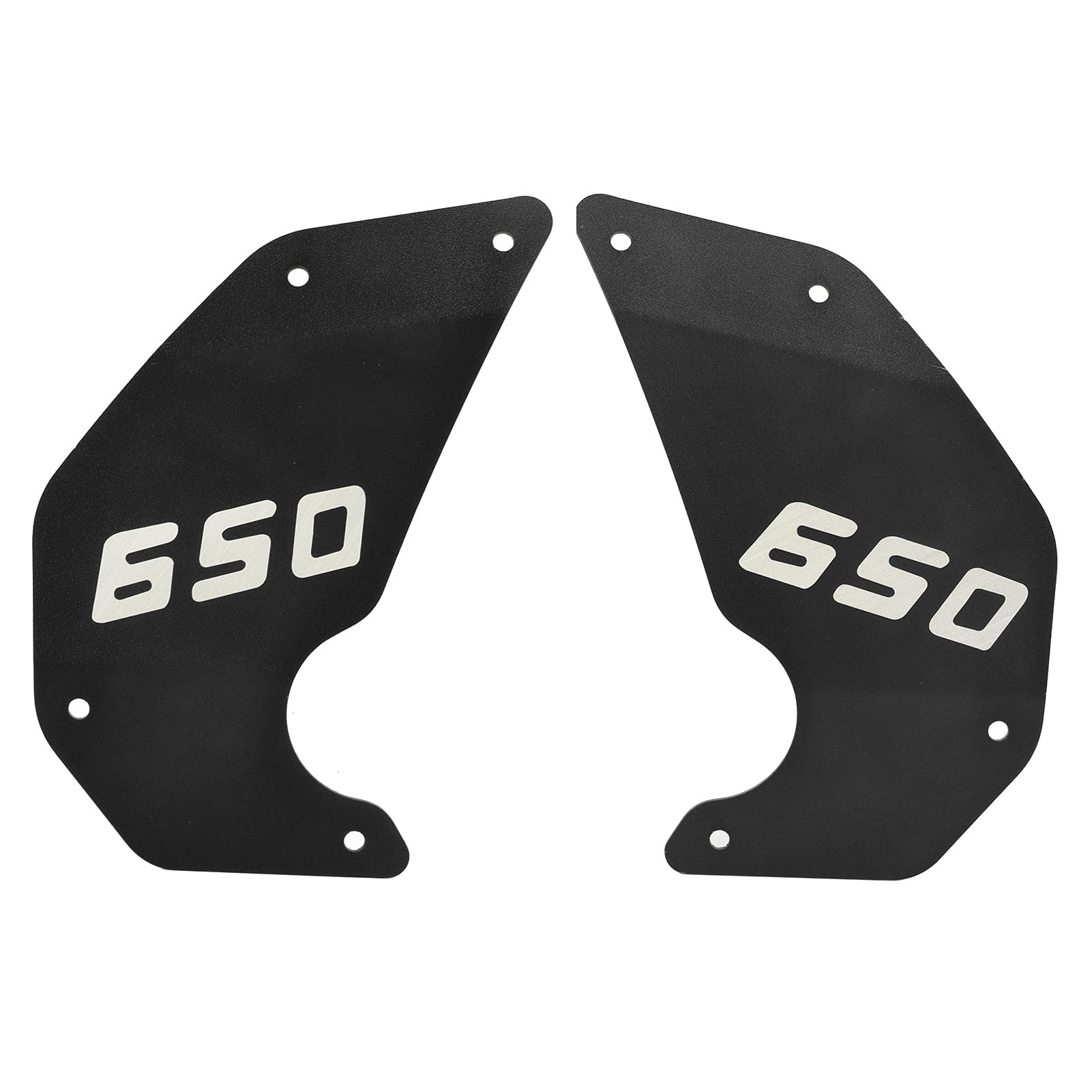 Plaque de Panneau de Cadre de Couverture Latérale de Moto, Protection Durable et Brillante en Allia D'aluminium pour Vulcan S 650 2015 – 2021 (BLACK)