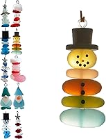 Vista 1 de Handmade Sea Glass Christmas Tree Hanging Decorations, Coastal Sea Glass Ornaments, for Tree Home Kitchen Outdoor Garden, Gift for Beach Lover