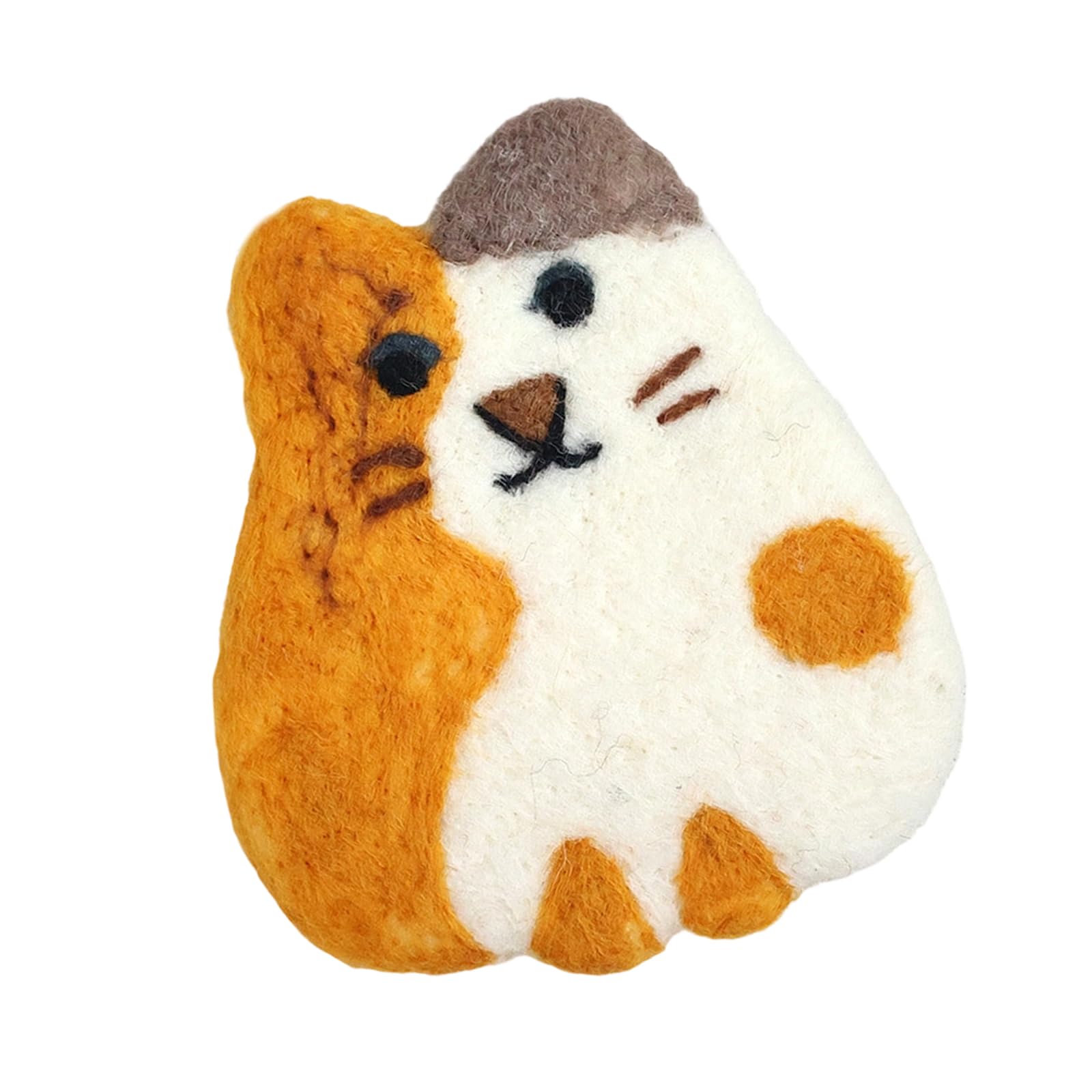 Artistic Felt Coasters Collection Animal Shape Waterproof Fronts Sturdy Table Protections for Daily Use Sturdy Wool Felt Table Protector