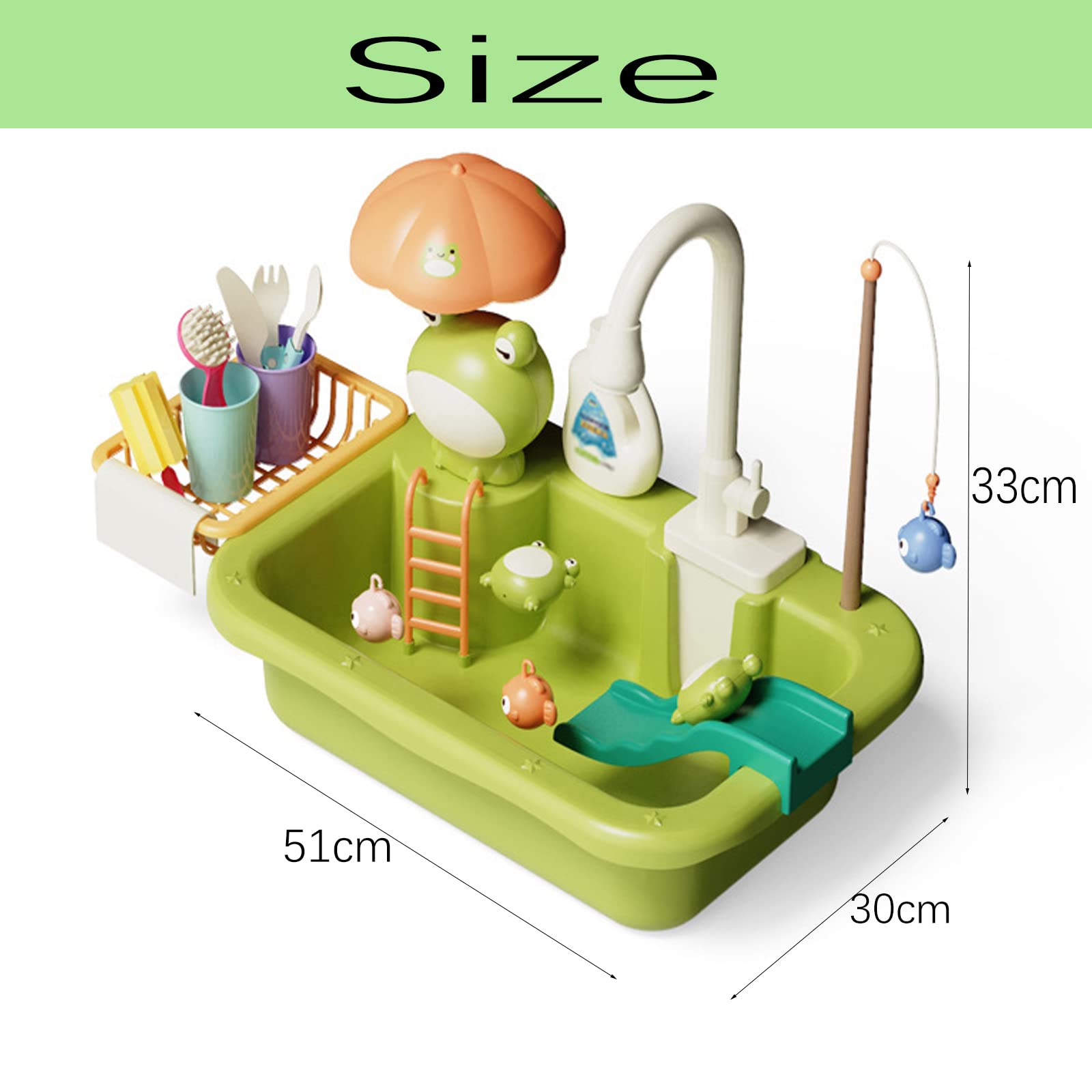 thumbnail: CUTE STONE Keuken Spoelbak Speelgoed – Waterglijbaan Met Kraan & Drijvend Speelgoed – Rollenspel Voor Kinderen