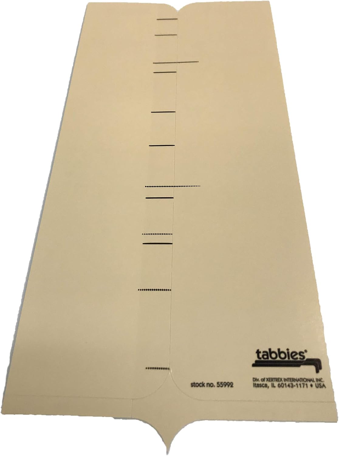 Tabbies Extenda-Folder Strips, Convert Top Tab Folders into end tab File folders, Manila, 3/4" Tab Extension, Full End-Tab, 100/Box (55992)