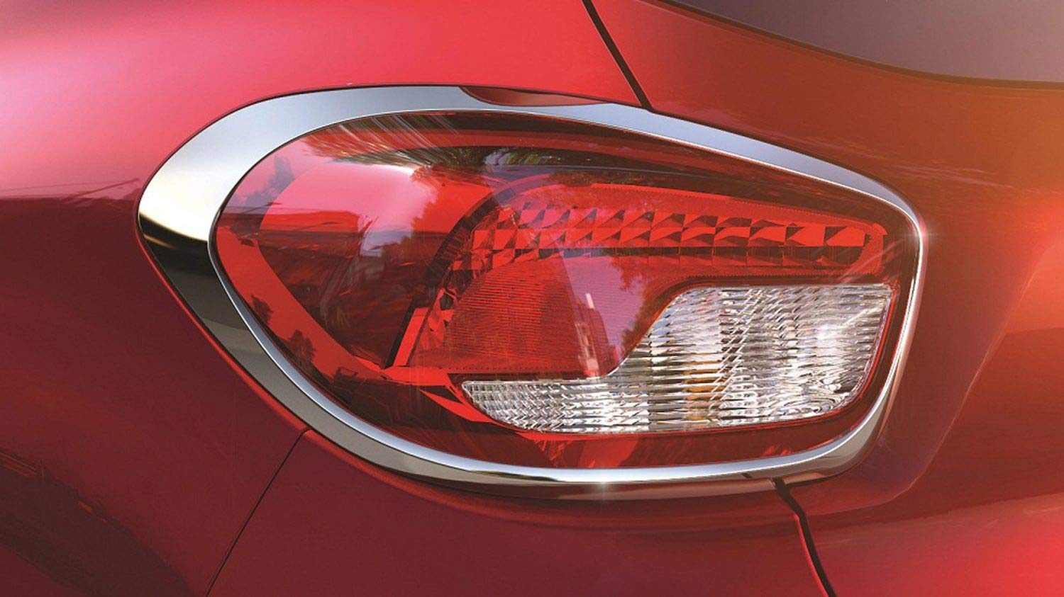 Auto Spare World Tail Lamp Chrome Cover Compatible With Renault Kwid