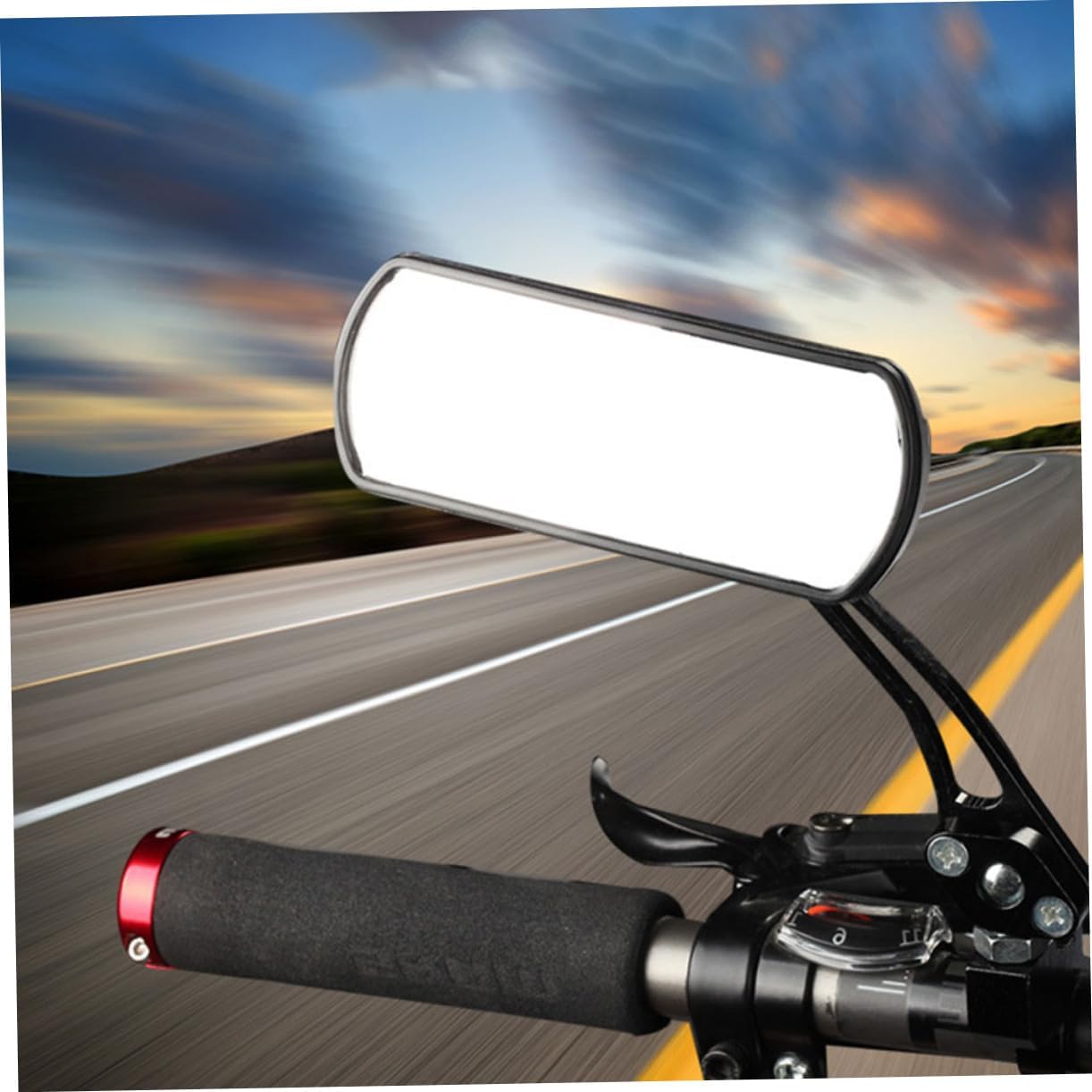 POPETPOP 2pairs Texture Rearview Mirrors for Mountain Rotating Bike Mirrors Retroreflector for Enhanced Safety Lightweight Scratch Resistant