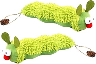 WPNCYK 2pcs Catnip Toys For Cats, Catnip Toys, Speedy Panther Cat Catnip Toy For Indoor Cats,Cat Chew Toy For Teeth Cleaning, Bite-Resistant Plush Caterpillar Design, Dental Health Benefits