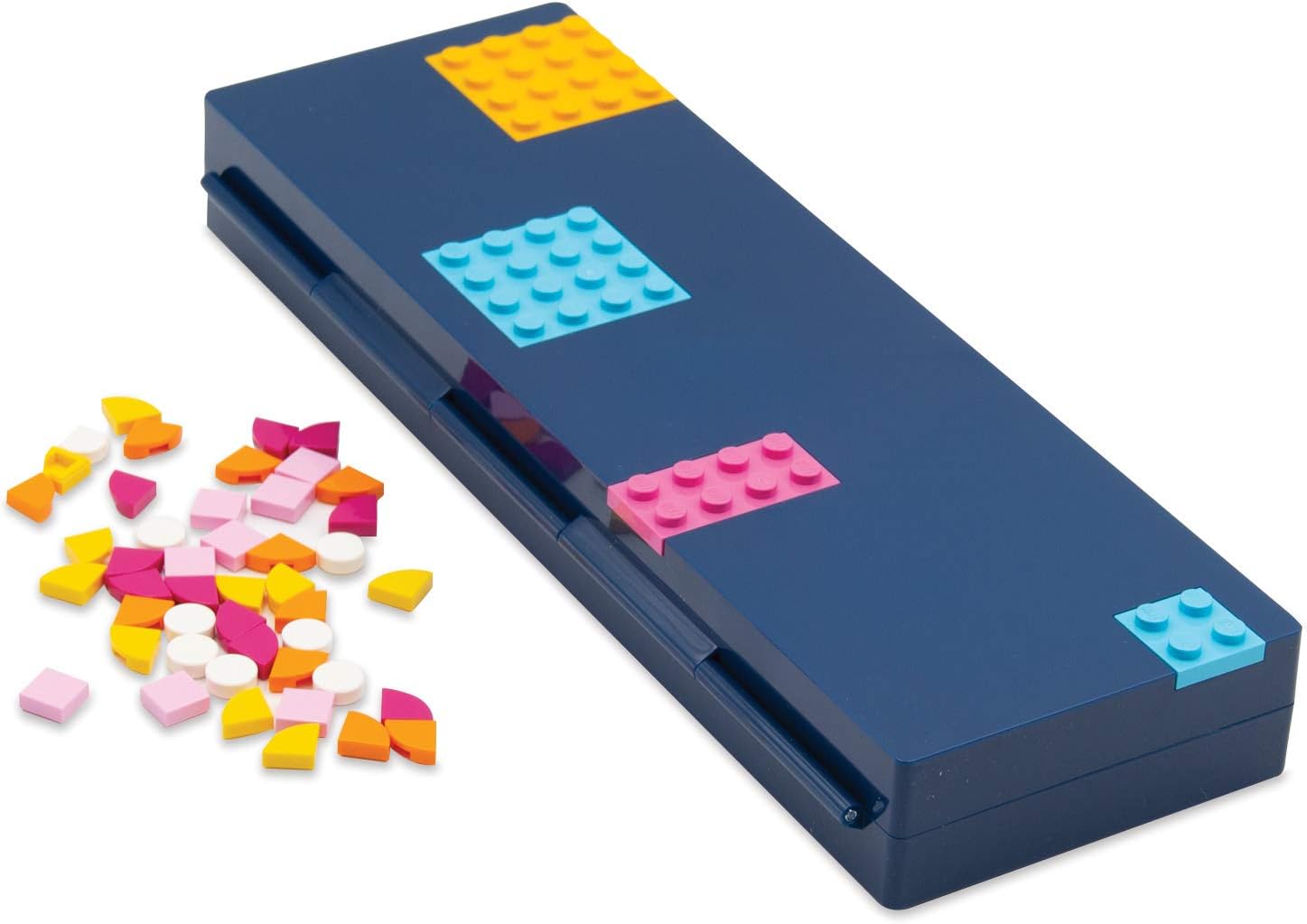 Lego DOTS Pencil Box (2 Pack), DIY Craft Kit for Kids, Makes a Great Birthday Gift for Kids who Love Creative Toys and Homemade Craft Sets (Pack of 2)