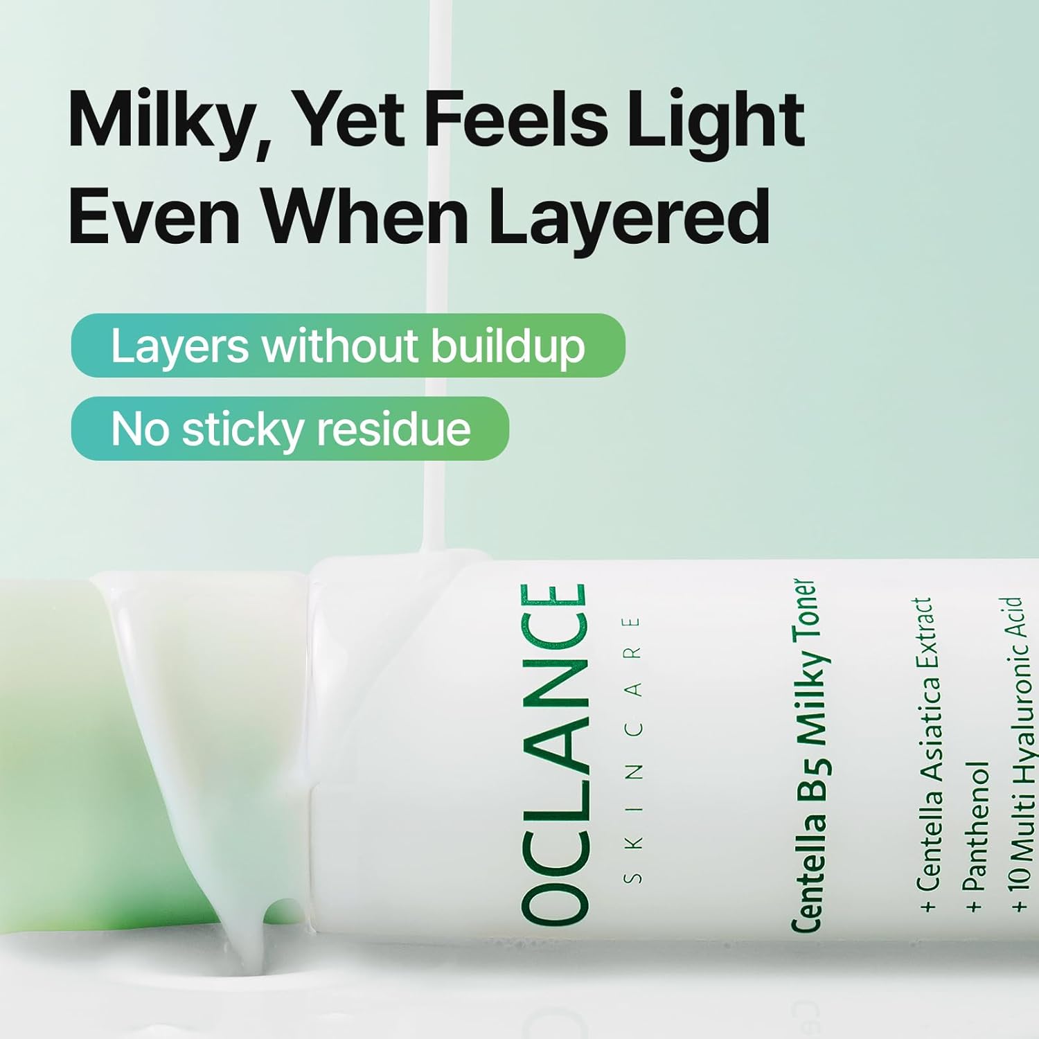 Centella B5 Milky Toner, Barrier Layering Toner for Face, Hydrating & Soothing, Soft Glow Finish, Panthenol, Niacinamide, Centella, Fragrance-Free, Korean Skincare, 150ml / 5.07 fl oz - Image 3