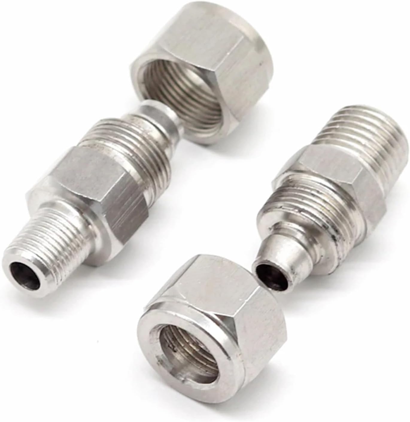 304SS stainless steel pneumatic joint pipe joint trachea hose quick tightening joint 1/8''1/4''3/8''1/2''external thread(PC8-01)