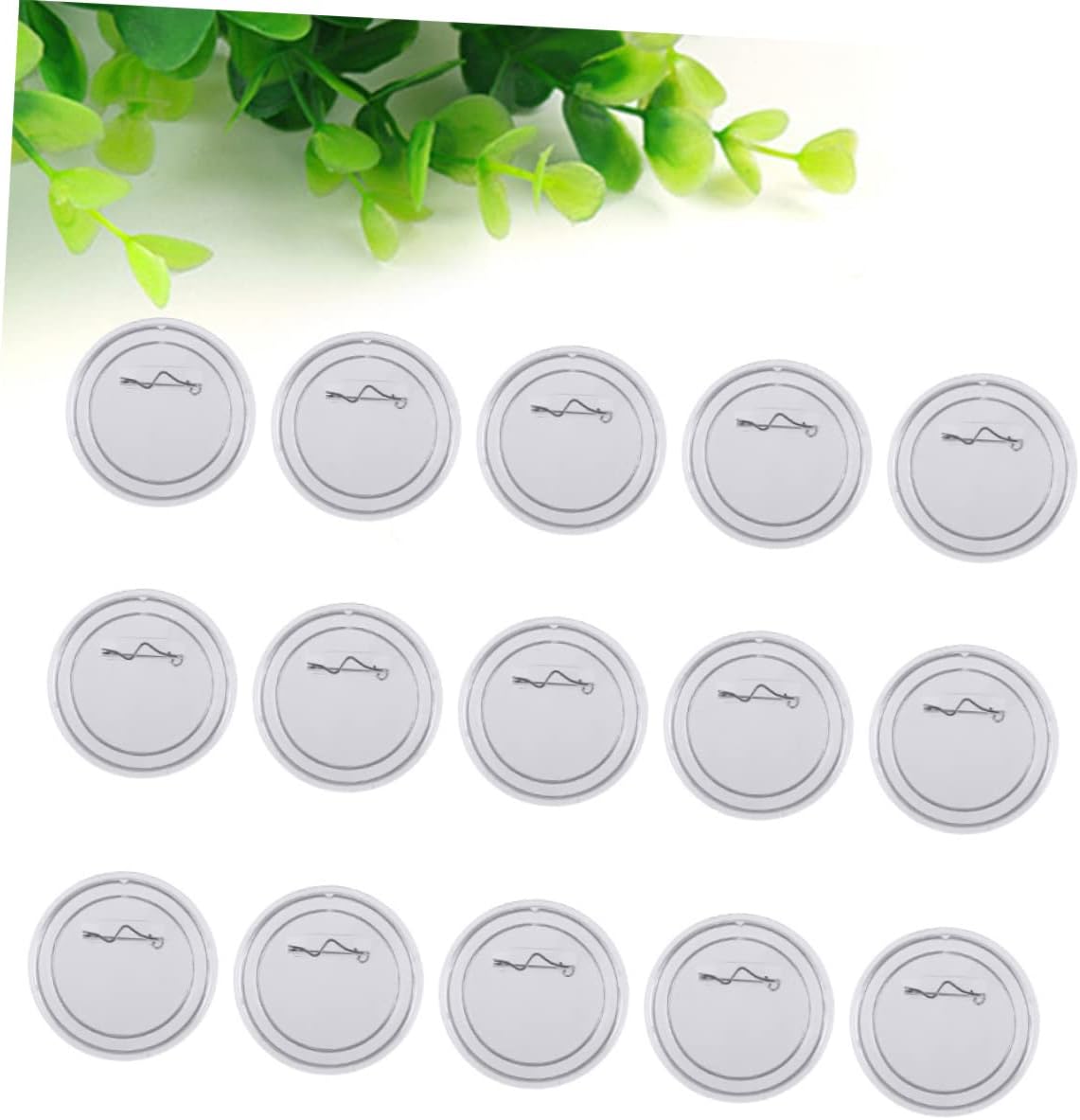 15pc Transparent Brooch Pin Badges for Clothes and Diy Crafts Button Badges for Handmade Projects for School and Party Decorations