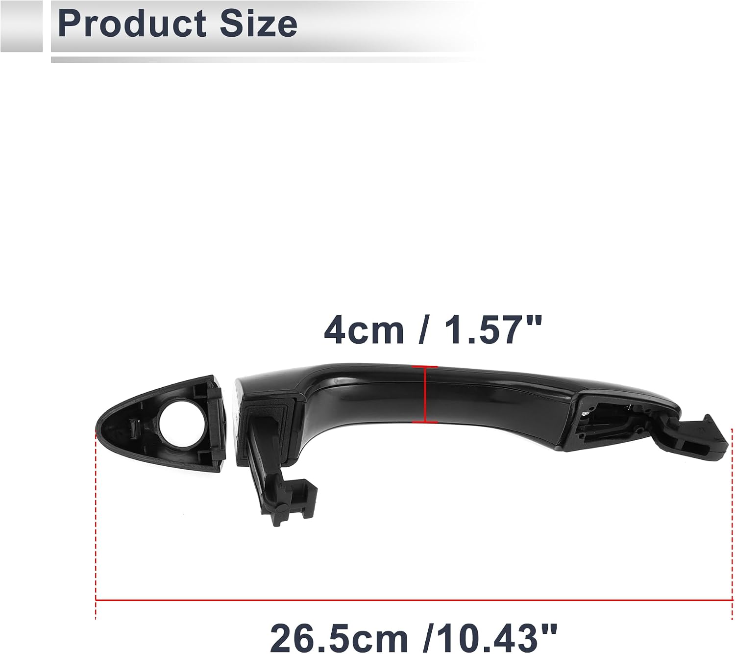 Front Left Car Exterior Door Handles for Kia Optima 2011-2015 Durable Door Handle Replacement No.826512T010 ABS 1 Pcs