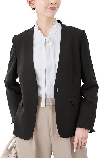 Lope Picnic GDV15140 Womens Jacket, UV x Pollen, 2-Way Stretch No-Lapel Jacket