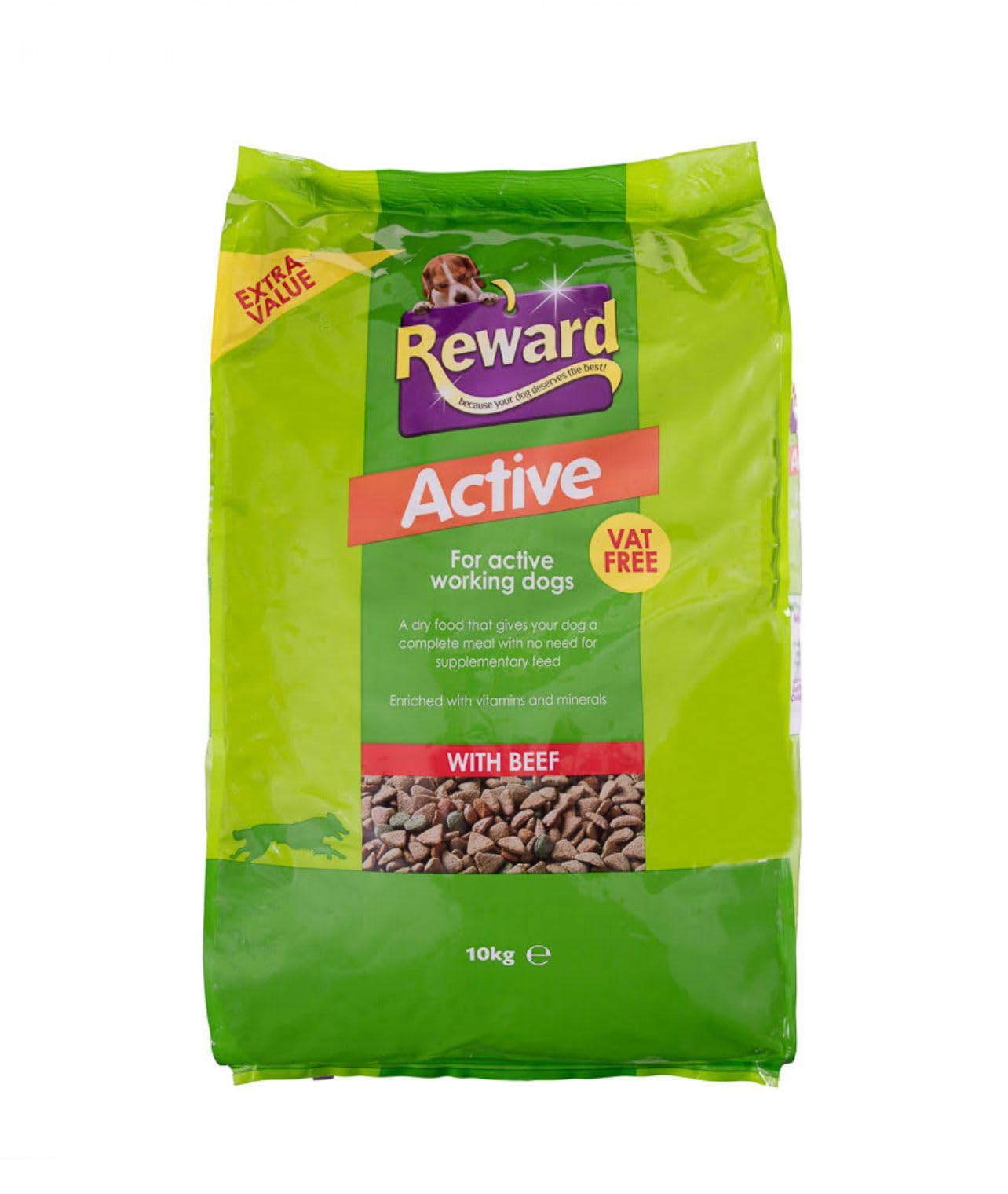 ark future Reward Active Dogs Dry Food for Active, Sport & Working Dogs – High-Protein, Nutrient-Rich Formula for Optimal Energy & Performance, 10kg (10 KG, Beef)