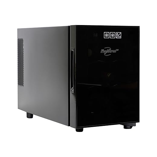 Koolatron Urban Series 6 Bottle Wine Cooler, Thermoelectric Wine Fridge, 0.65 cu. ft. Freestanding Wine Cellar for Small Kitchen, Apartment, Condo, Cottage, RV