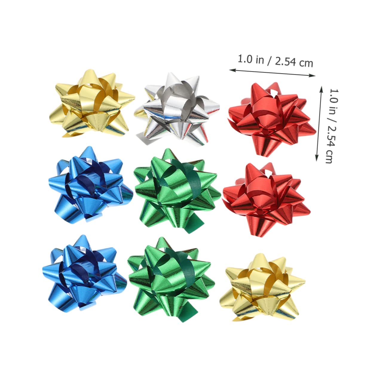 ABOOFAN 600pezzi Coccarde Autoadesive Per Decorazioni Natalizie Adesivi Per Addobbi Per e Matrimoni Per Pacchetti e Decorazioni Festive