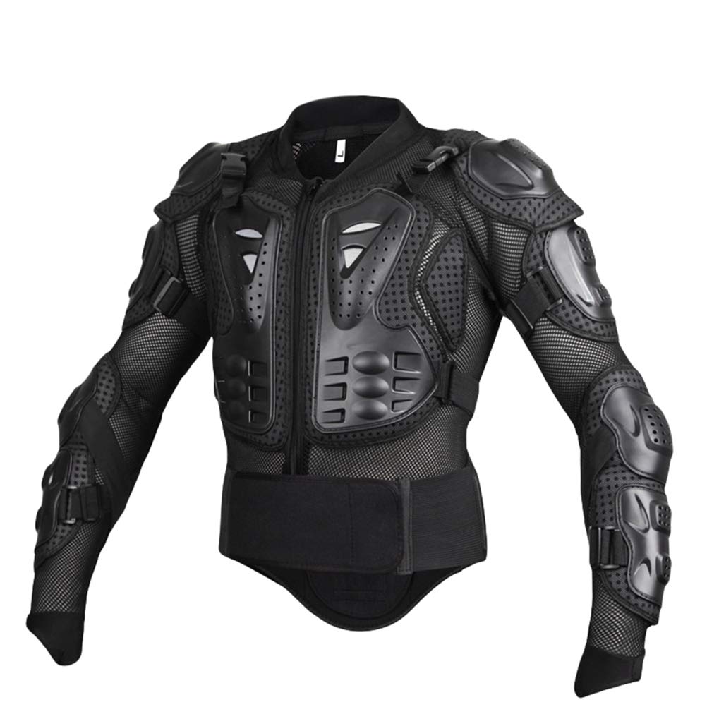 ZhuiKun Motorcycle Body Protective Jacket Guard Motorbike Jackets Motorcross Armour Armor Racing Clothing Protection Gear (Black, XXL)