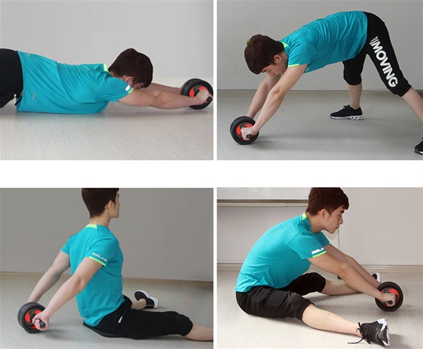 Sprzęt do ćwiczeń w domu treningu rdzenia, bezgłośny wałek brzucha, fitness, koło, Abs