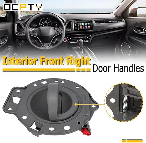 Miniatura 2 de OCPTY Manija de puerta interior del pasajero delantero derecho de repuesto para 2006-2010 para Jeep Commander manija interior de la puerta gris (1