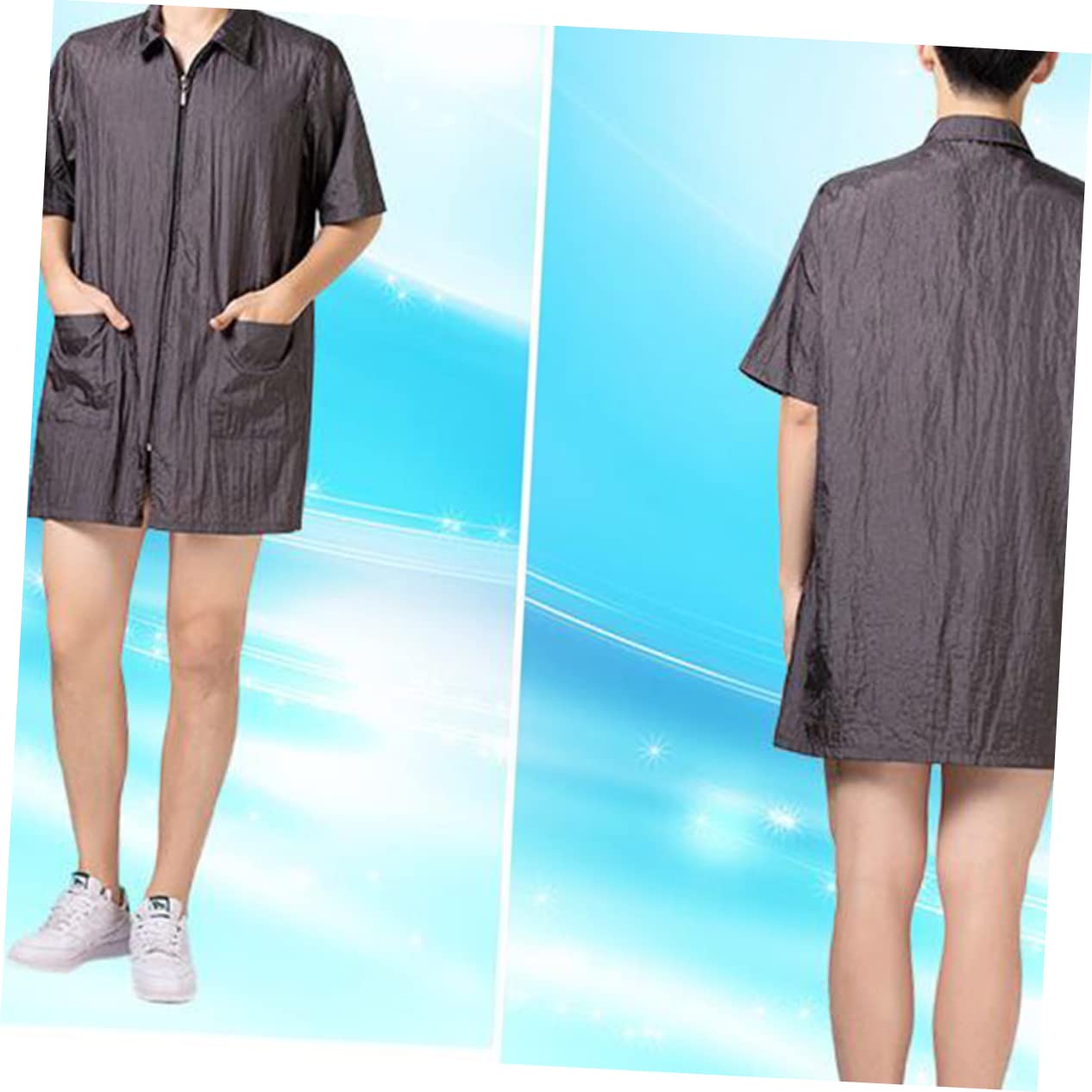 DOITOOL 3pièces Vêtement De Capillaire Blouse Pour Cheveux Manches Courtes Pratique Et Imperméable