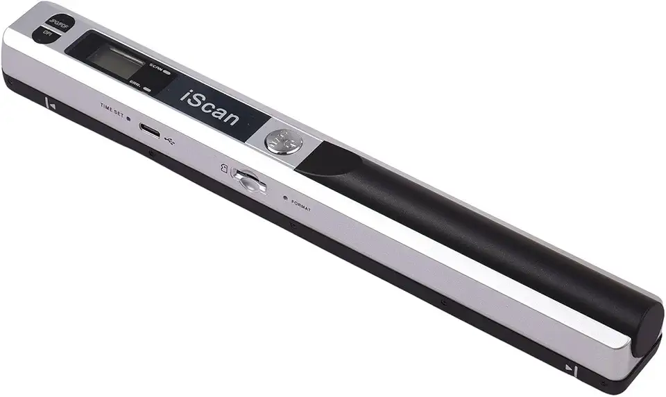 Scanner portátil iScan Mini scanner portátil para documentos A4, scanner para livros, formato JPG e PDF, 300/600/900 DPI