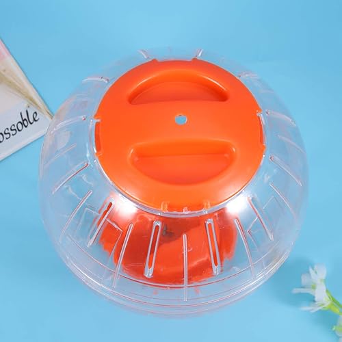 Miniatura 6 de POPETPOP Pelota de ejercicio para correr de hámster, mini pelota para mascotas pequeñas (naranja)