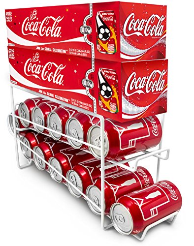 Sorbus Soda Can Rack Beverage Dispenser – Dispenses 12 Standard Size 12Oz Soda Cans (White) #TOP1