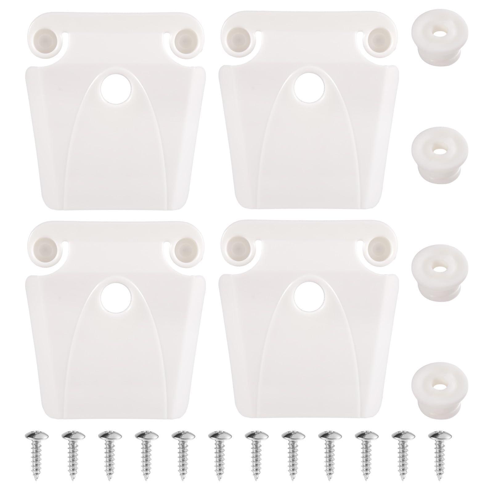 Goktvai Cooler Latch Posts and Screws for Igloo, 4 Plastic Latch Kits & 4 Cooler Column Replacement Parts & 12 Screws Compatible with Igloo 50-165 Qt Durable Replacement