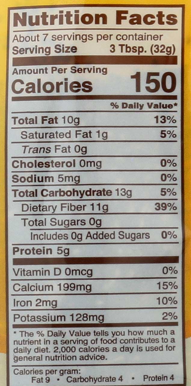 Nature's Earthly Choice Organic Chia Seed, 8 Ounce (Pack of 6)