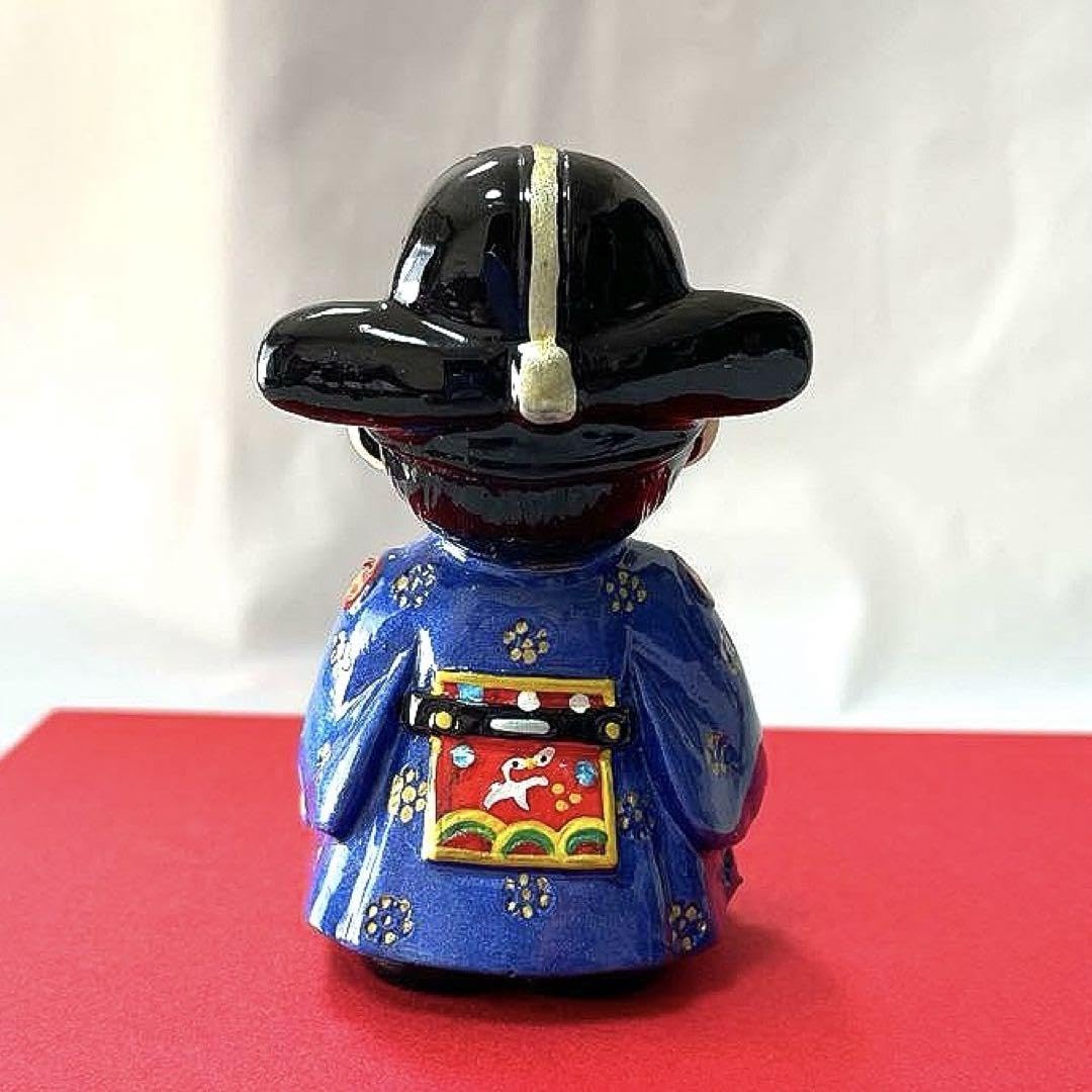 Amazon.co.jp: 韓流雑貨 韓国土産 韓服新郎新婦ペア人形置物 : 文房具