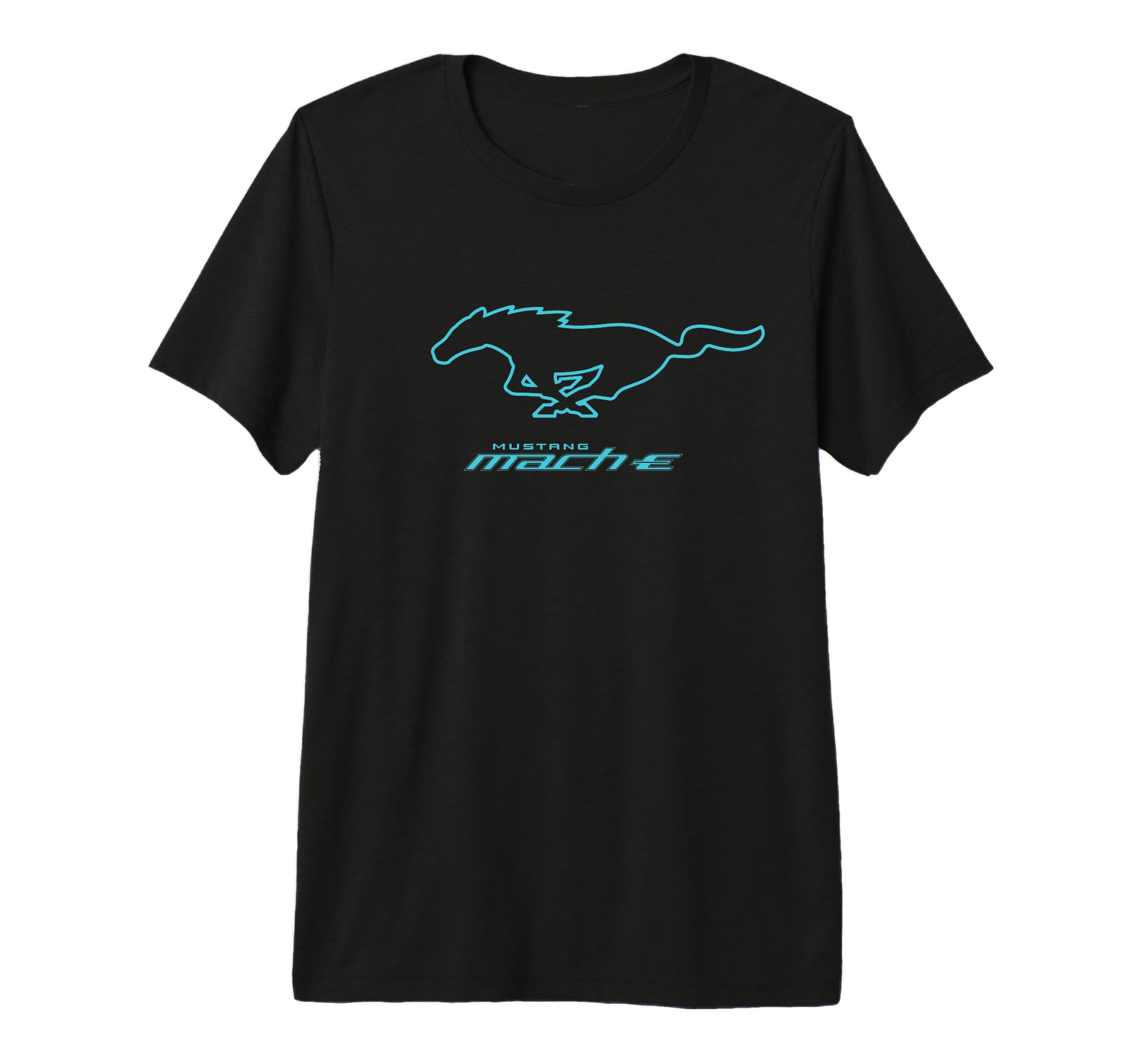 Mach-E Blue Pony Logo Premium T-Shirt