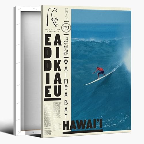 Miniatura 10 de Póster vintage de surf de playa en lienzo, arte de pared en blanco y negro, pósters de surfista, tribu internacional retro Jeff Booth Outer Banks,