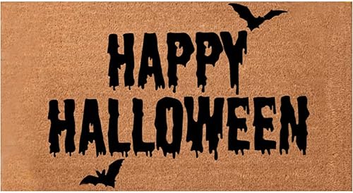 Scceatti Halloween Outdoor Rug Quick Dry Bathroom Mat Cute Bathroom Rug Welcome Halloween Door Front Home Decor Decorations Doormat Halloween
