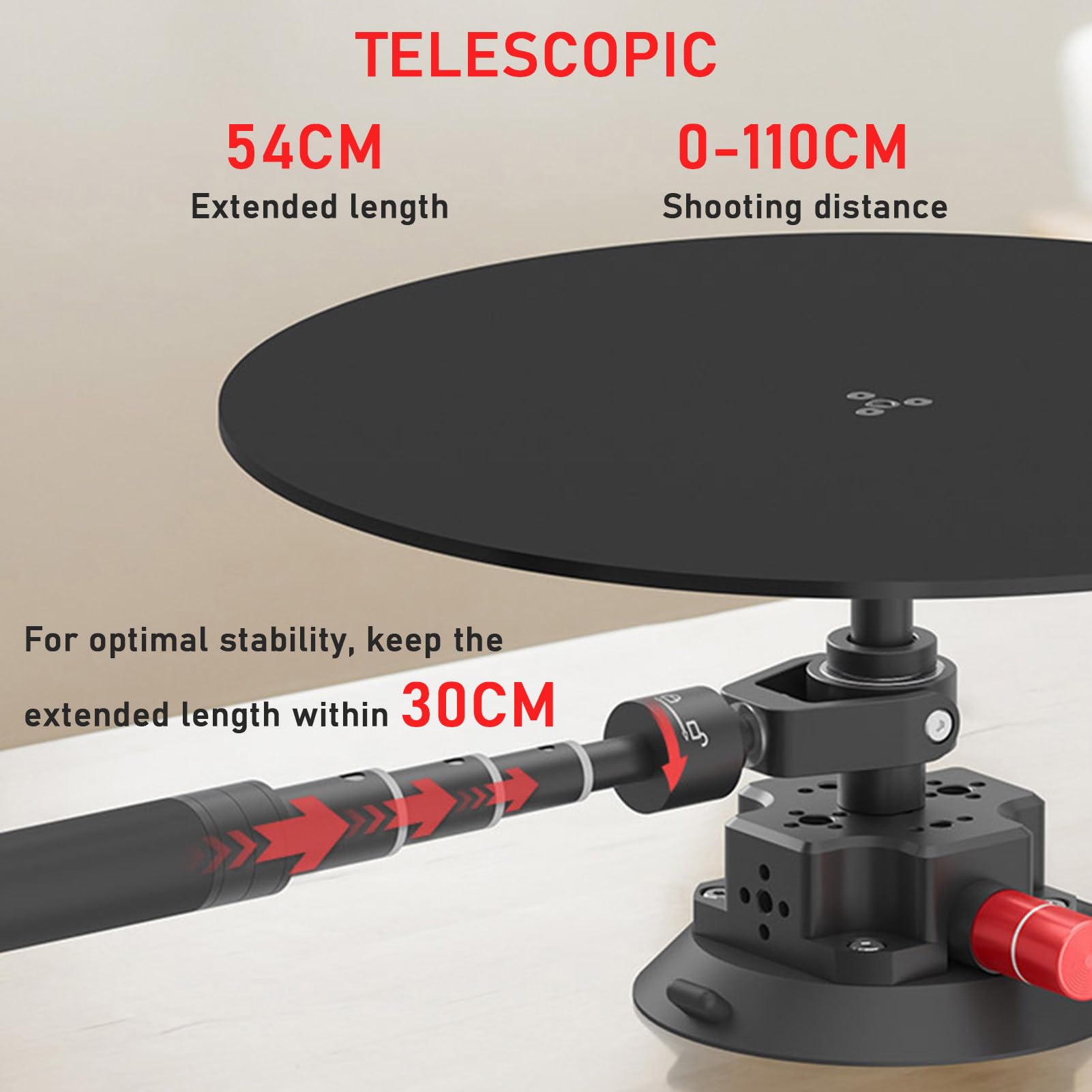 Piattaforma Girevole 360&deg; Per Foto/Video - Giradischi Professionale Per Fotocamera Con Slider
