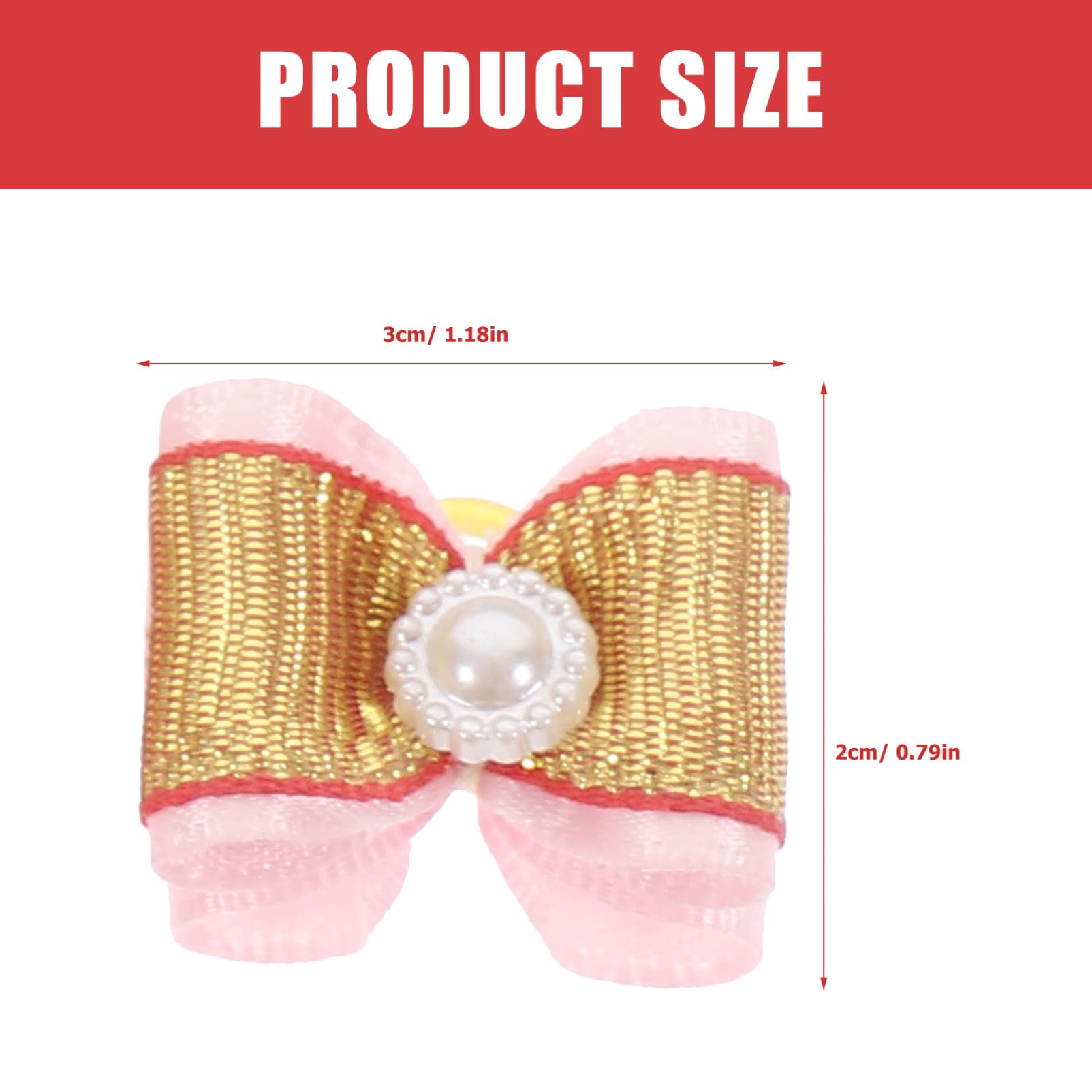 GALPADA 10Pcs Adorable Pet Hair Accessories Double Bowknot Hairpins for Dogs Cats Random Colors for Grooming Birthdays Special Occasions Stylish Functional Pet