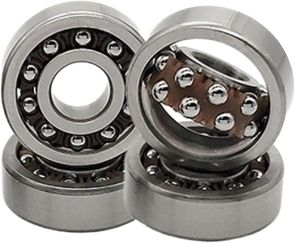 2 Pcs Miniature Double Row self-aligning Ball Bearings 1035 5x19x6 1018 8x22x7 1026 6x19x6 1027 1096 6x15x6 1029 9x22x7 (Color : 1029 9x22x7, Size : 2Pcs)